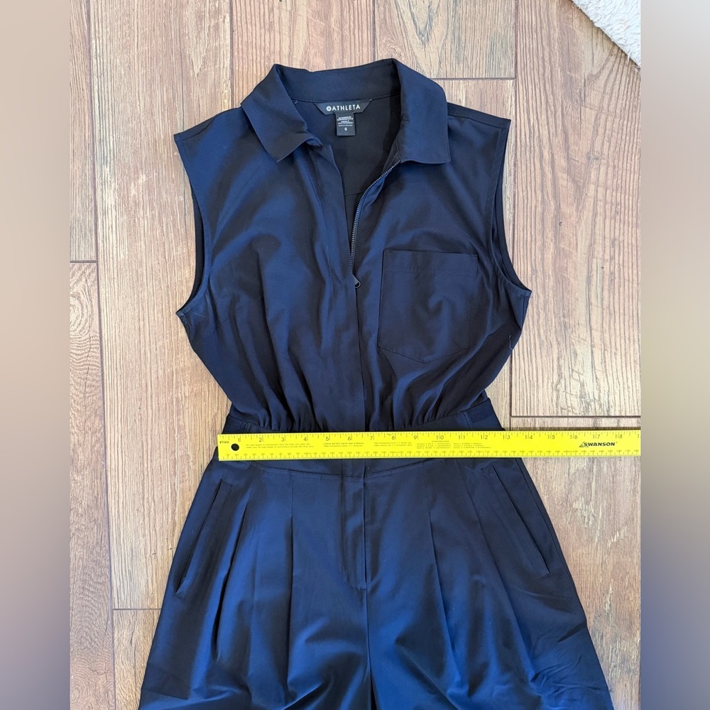 Athleta Sleeveless Black Jumpsuit Size 0 - Picture 8 of 10